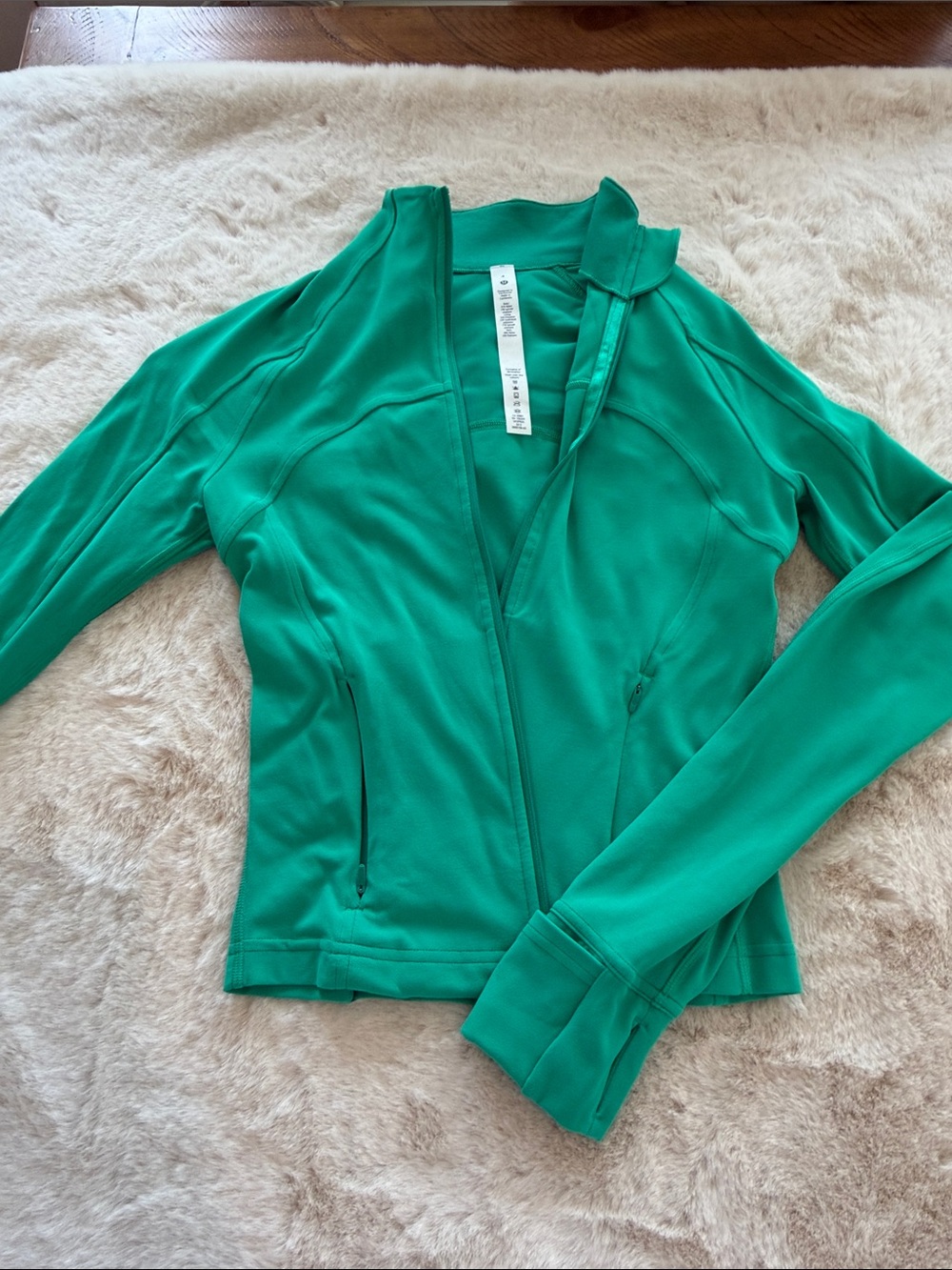 lululemon athletica Emerald Green Zip-Up Jacket
